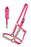 Horse Nylon Hair-on Inlay Adjustable Halter w/ Lead Rope 606209