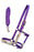 Horse Nylon Hair-on Inlay Adjustable Halter w/ Lead Rope 606209