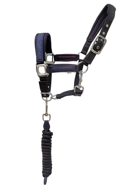 Horse Glitter Nylon Adjustable Padded Halter Lead Rope 606Glitter