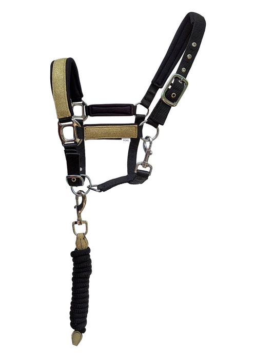 Horse Glitter Nylon Adjustable Padded Halter Lead Rope 606Glitter