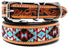 Challenger Made 100% Cow Leather Hand Tooled Puppy Dog Collar Adjustable Padded 6064