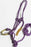 Horse Nylon Rope HALTER Lead Rope Rawhide Noseband Purple Pink Tack Hair  60655