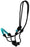 Horse Pony Cob Nylon Braided Rhinestone Noseband Rope Halter 606SE-Turquoise