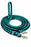 Roping Knotted Horse Tack Western Barrel Reins Nylon Braided Emerald Green Black 60701