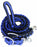 Challenger Horse Nylon Braided Roping Knotted Barrel Reins Royal Blue 60704