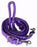 Roping Knotted Horse Tack Western Barrel Reins Nylon Braided Purple Snaps 60709