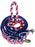 Horse Western Nylon Braided 8 Ft. Knotted Roping Barrel Reins Purple Teal Orange 60737