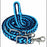 Horse Western Nylon Braided Knotted Roping Barrel Reins Turquoise Navy 60714