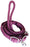 Roping Knotted Horse Tack Western Barrel Reins Nylon Braided Purple Snaps 60709