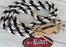Horse Roping Western Barrel Split Reins Nylon Braided 8 Ft. Black Orange Tack 607136