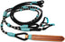 Horse Western Turquoise Braided Rawhide Romel  Romal Reins 607216
