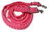 Roping Knotted Horse Tack Western Barrel Reins Nylon Braided Purple Snaps 60709