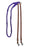 Horse Leather Nylon Hand Braided Roping Knotted Barrel Reins Tan Black 607242BK