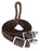 Roping Knotted Horse Tack Western Barrel Reins Rein Nylon Braided Brown 60728