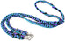 Roping Knotted Braided Horse Tack Western Barrel Reins Purple Turquoise 60740