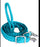 Roping Knotted Horse Tack Western Barrel Reins Nylon Braided Purple Snaps 60709