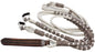 Braided 8 Ft. Rawhide Nylon Romel Rommel Western Horse Reins Popper  60757