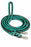 Challenger Western Nylon Braided Roping Knotted Barrel Reins Sea Green Brown 60764