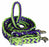 Horse Western Nylon Braided Knotted Roping Barrel Reins Lime Green Purple 60789