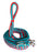 Horse Western Nylon Braided Barrel Knotted Reins Teal Red 60792