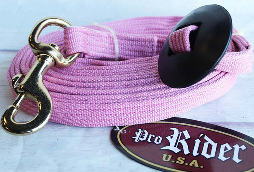 Horse Roping Western Saddle Bridle Barrel Reins Cotton Lunge Line  607LNGP