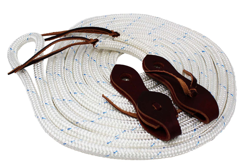 Horse Western Nylon Braided Barrel Reins w/ Brass Snaps 607RT02