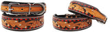 Dog Puppy Collar Genuine Cow Leather Padded Canine  6098