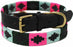 Leather Argentine Polo Embroidered Dog Collar D-Ring 60FH04