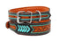 Challenger Leather Dog Collar Heavy Duty Padded Leather Tooled Dog Collar