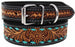 CHALLENGER Challenger 100% Cow Leather Heavy Duty Padded Tooled Dog Collar 60FK53