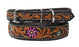 Padded Leather Dog Collar Floral Hand Tooled 60HR15