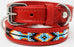 Soft Genuine Leather Beaded Padded Dog Puppy Collar  60RT04
