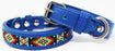 Soft Genuine Leather Beaded Padded Dog Puppy Collar  60RT06