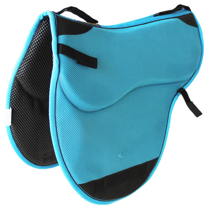 Horse  English Endurance Treeless Non-Slip Neoprene Saddle Pad Turquoise 6405TR