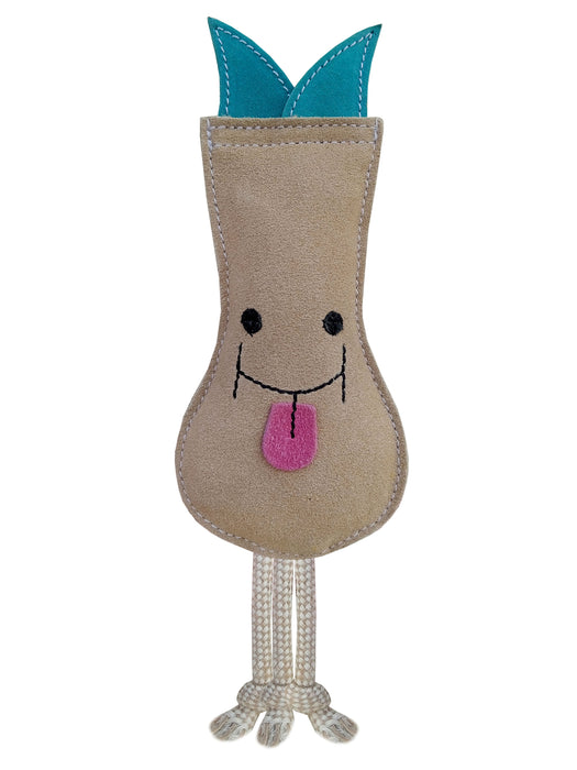 Challenger Suede Leather Soft Stuffed Dog Toy 64RS