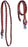 Horse Western Tack 8ft Contest Laced Barrel Leather Rein w/ Snaps 6639