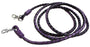 3/8" x 7'- 8' Horse Horse Western Purple Leather Round Braided Roper Reins 6652
