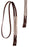 Horse Horse Western Brown Full-Grain Leather Rawhide Braided Ends Barrel Reins 6677BR