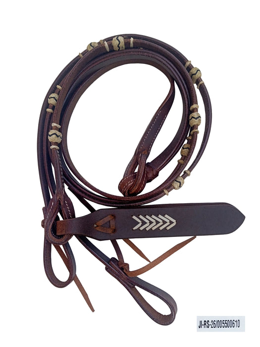 Challenger Romal Reins  Leather Romel Reins w/ Popper 66JReins