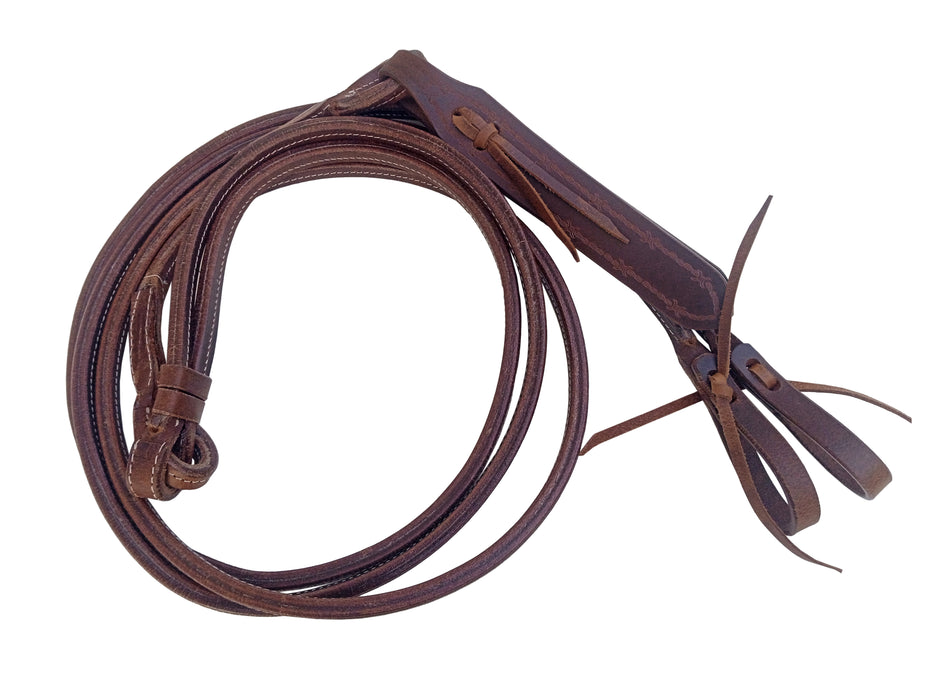 Challenger Romal Reins  Leather Romel Reins w/ Popper 66JReins