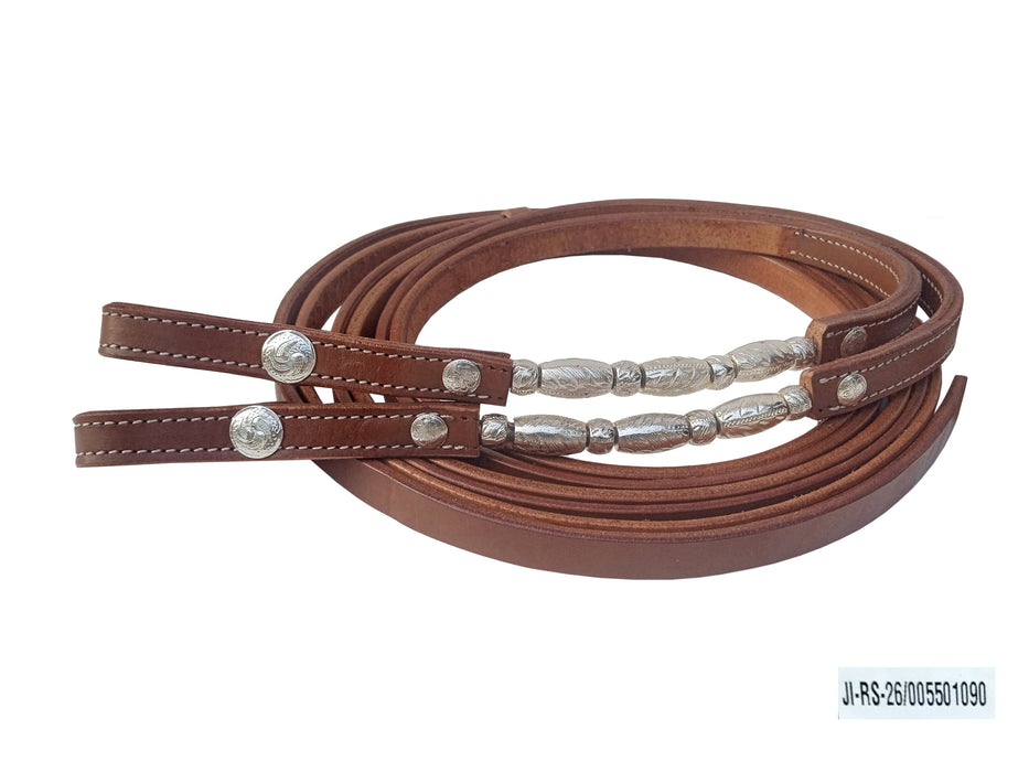 Challenger Romal Reins  Leather Romel Reins w/ Popper 66JReins
