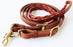 8' Horse Western Challenger Leather Latigo Laced Barrel Contest Reins 66RT10