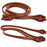 Horse Western Challenger Made Leather Quick Change Barrel Contest Reins Brass 66RT14
