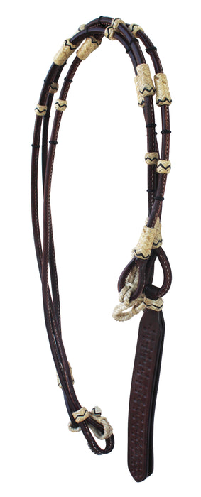 Horse Western Tack Leather Rawhide Romel Romal Reins 66RT43