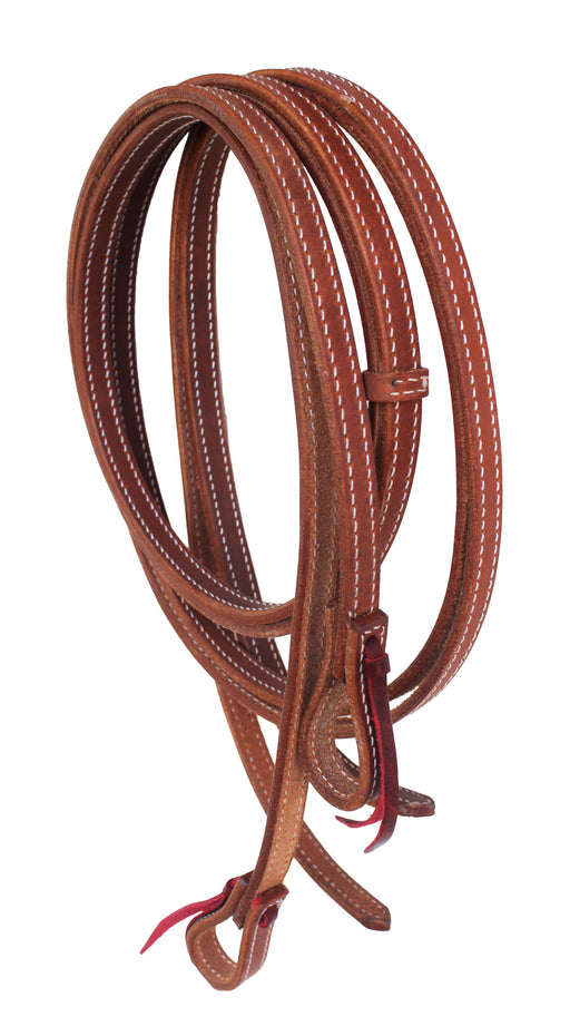 Horse Amish Western Harness Leather Split Reins Latigo Tie Ends 66RT45