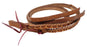 Horse Western 8 Feet Leather Braided Leather Split Reins 66RT49