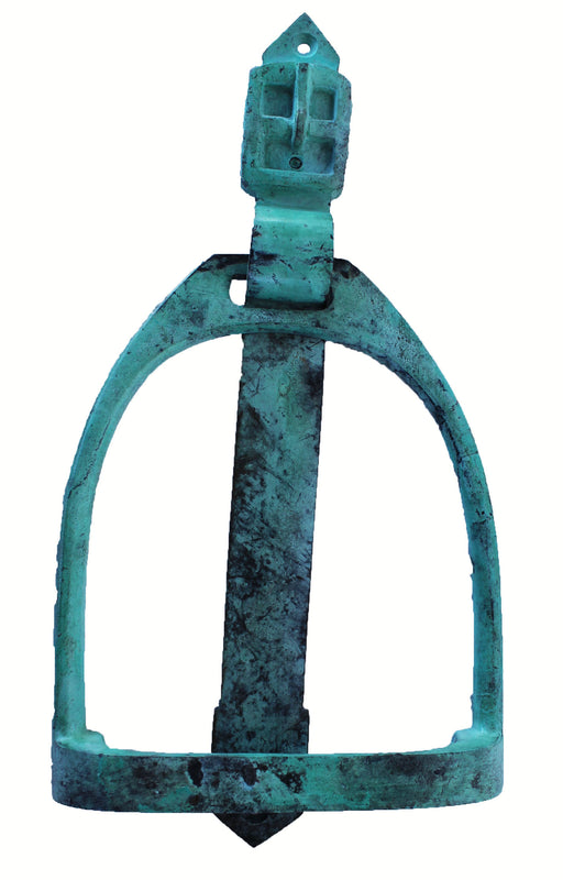 Metal Horse Equestrian English Iron Stirrup Home Decor Door Knocker 6745