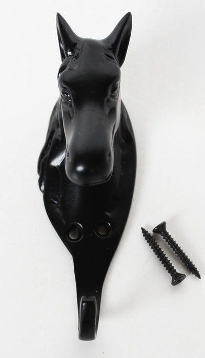 Antique Horse Home Decor Solid Brass Black Finish Equestrian Hook 6770
