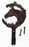 Antique Horse Home Decor Solid Brass Brown Patina Finish Equestrian Hook 6771