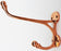 Home Decor 5" Brass Multi-Purpose Wall Mounted Double Hook 6780